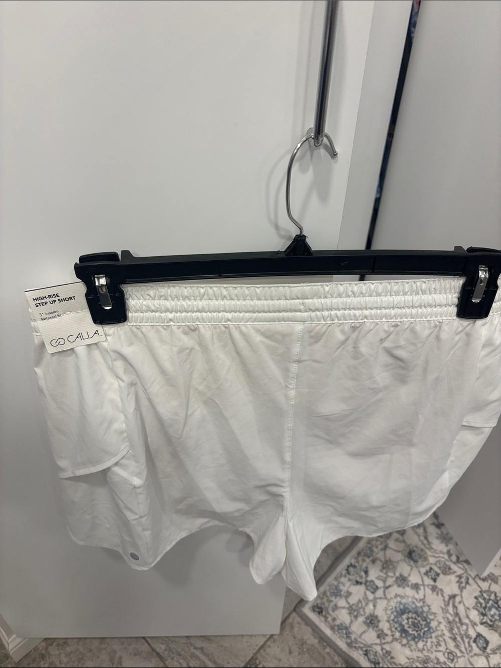CALLA Women's White Athletic Step-Up Shorts